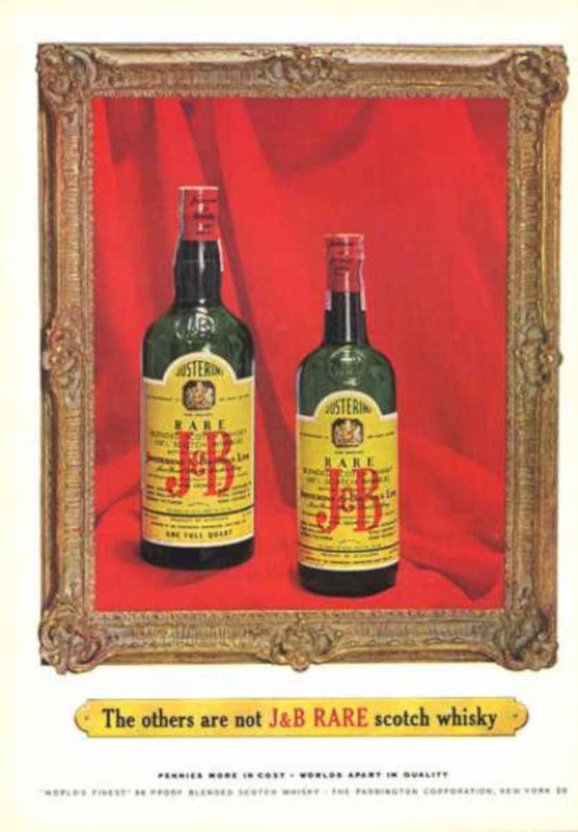Jb Rare Scotch Vintage Retro Advert Ads A4 Photo Print