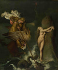 Jean Auguste Dominique Ingres Angelica saved by Ruggiero A4 Photo Print