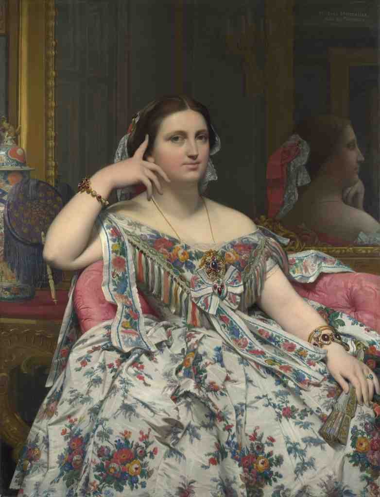 Jean Auguste Dominique Ingres Madame Moitessier A4 Photo Print