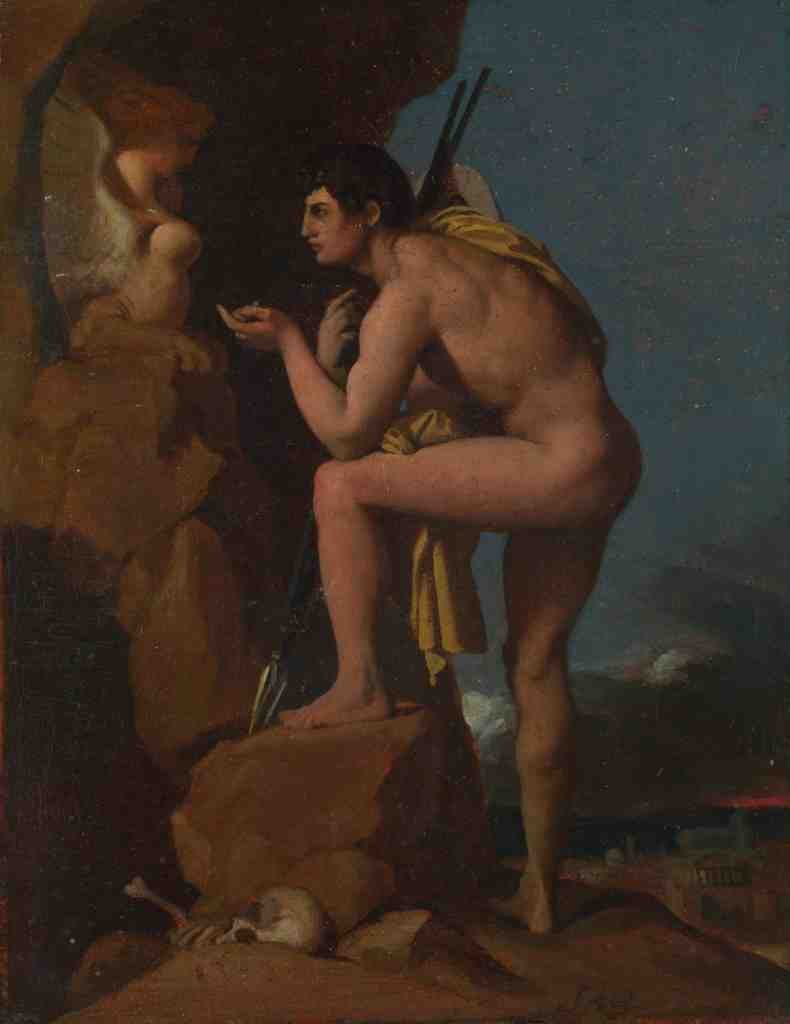 Jean Auguste Dominique Ingres Oedipus and the Sphinx A4 Photo Print