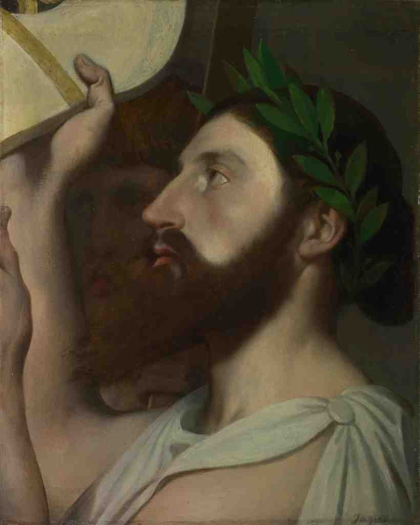 Jean Auguste Dominique Ingres Pindar and Ictinus A4 Photo Print