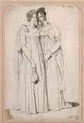 Jean Auguste Dominique Ingres henriette harvey and her half sister el Art A4 Photo Print