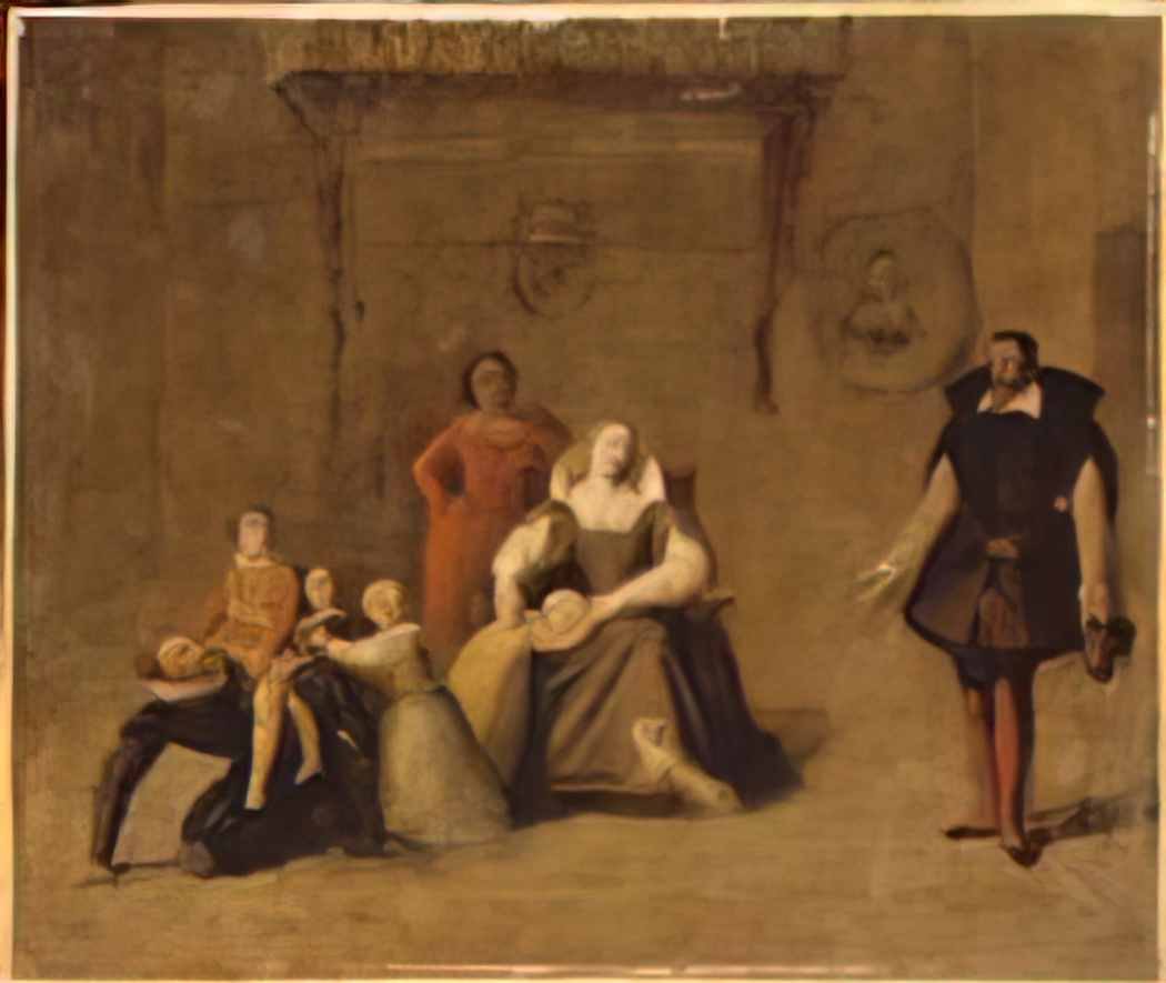 Jean Auguste Dominique Ingres henry iv playing with his children 1 Art A4 Photo Print