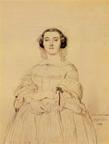 Jean Auguste Dominique Ingres madame charles simart born amelie balta Art A4 Photo Print