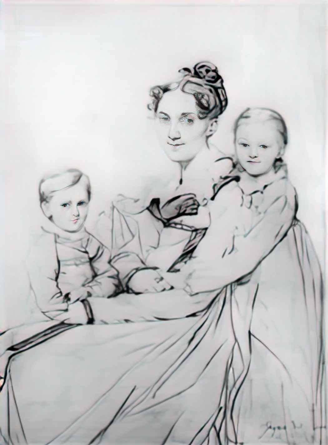 Jean Auguste Dominique Ingres madame johann gotthard reinhold born so Art A4 Photo Print