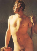 Jean Auguste Dominique Ingres male torso Art A4 Photo Print