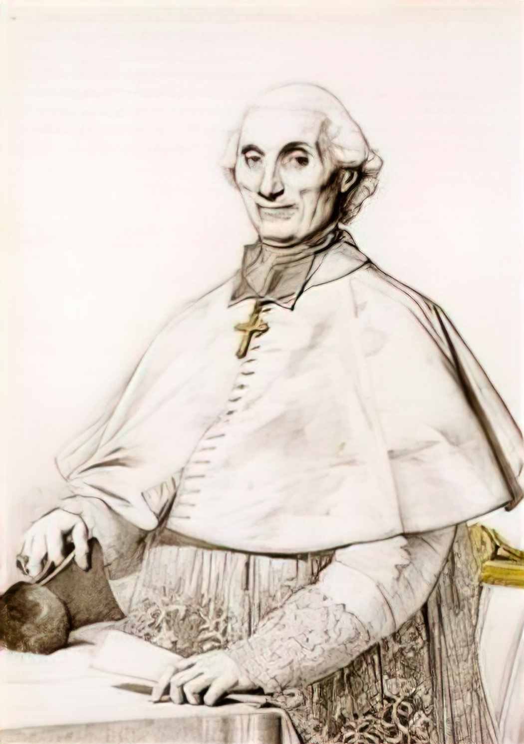 Jean Auguste Dominique Ingres monsignor gabriel cortois de pressigny Art A4 Photo Print