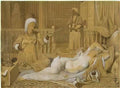 Jean Auguste Dominique Ingres odalisque with slave Art A4 Photo Print