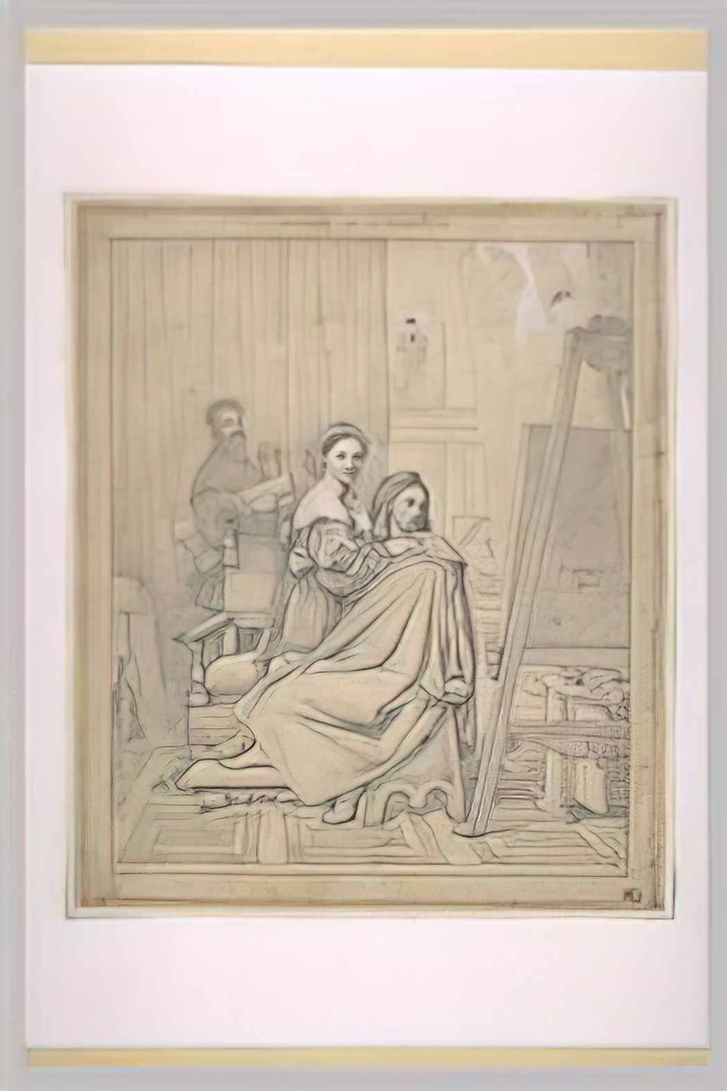 Jean Auguste Dominique Ingres raphael and the fornarina Art A4 Photo Print
