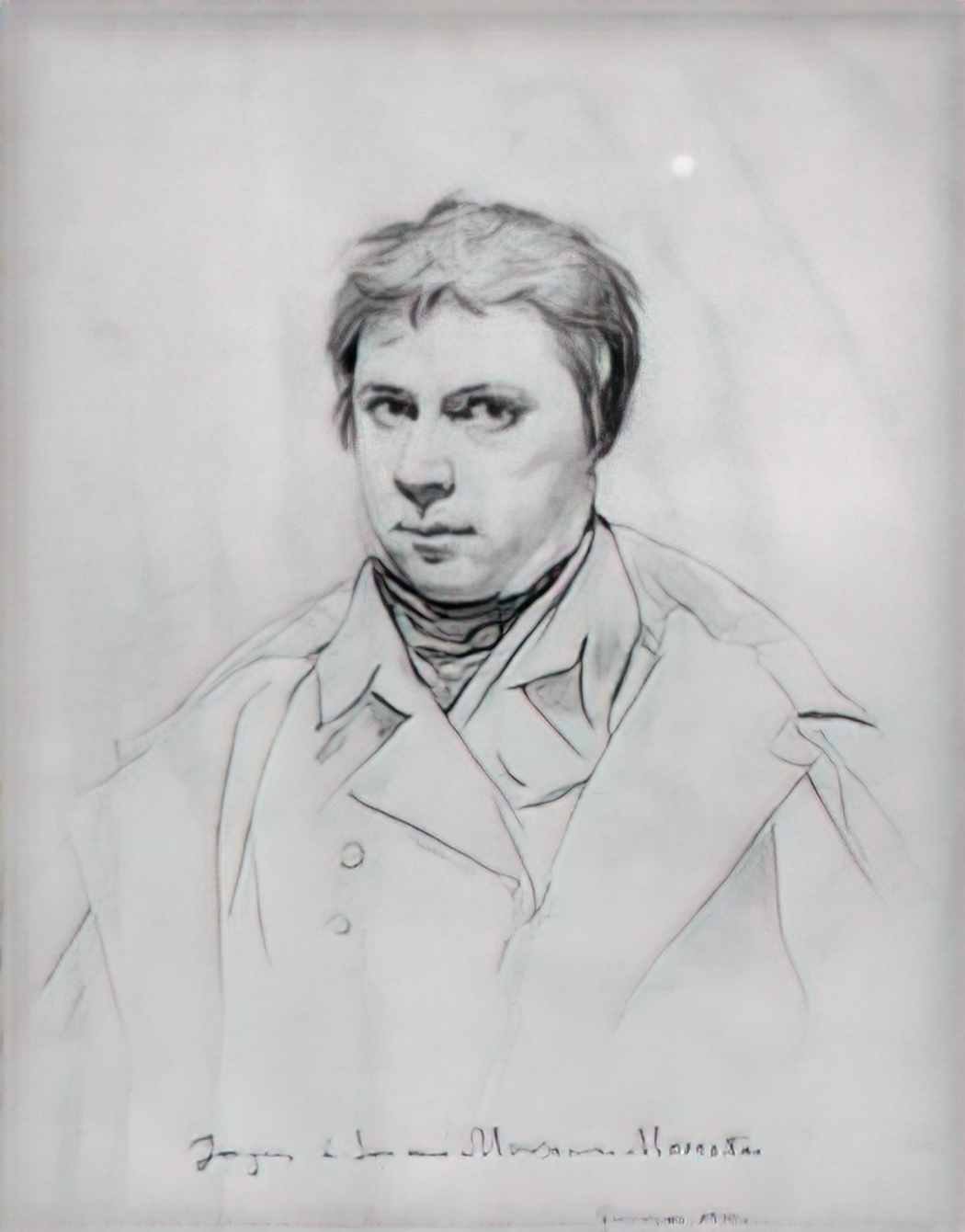 Jean Auguste Dominique Ingres self portrait Art A4 Photo Print