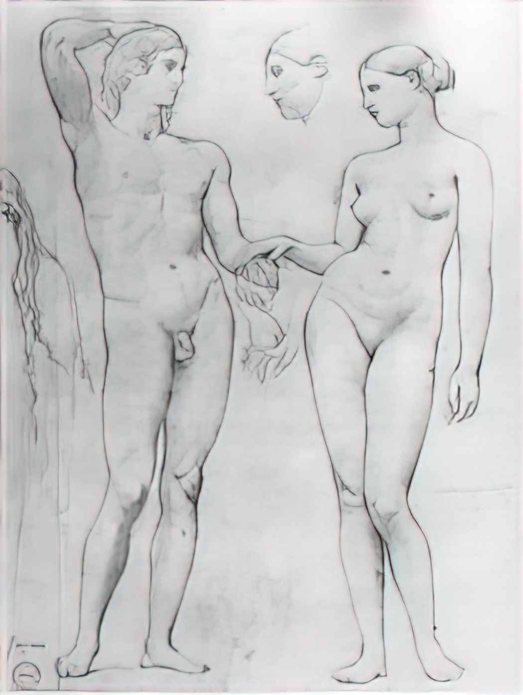 Jean Auguste Dominique Ingres jupiter and antiope Art A4 Photo Print
