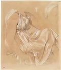 Jean Auguste Dominique Ingres study of seated woman Art A4 Photo Print