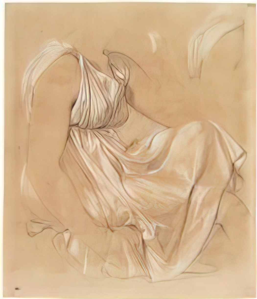 Jean Auguste Dominique Ingres study of seated woman Art A4 Photo Print