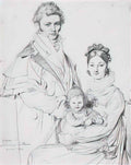 Jean Auguste Dominique Ingres the alexandre lethiere family Art A4 Photo Print