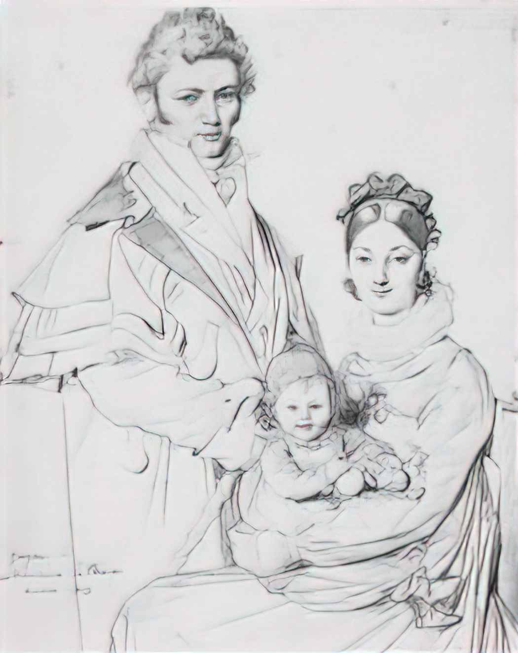 Jean Auguste Dominique Ingres the alexandre lethiere family Art A4 Photo Print