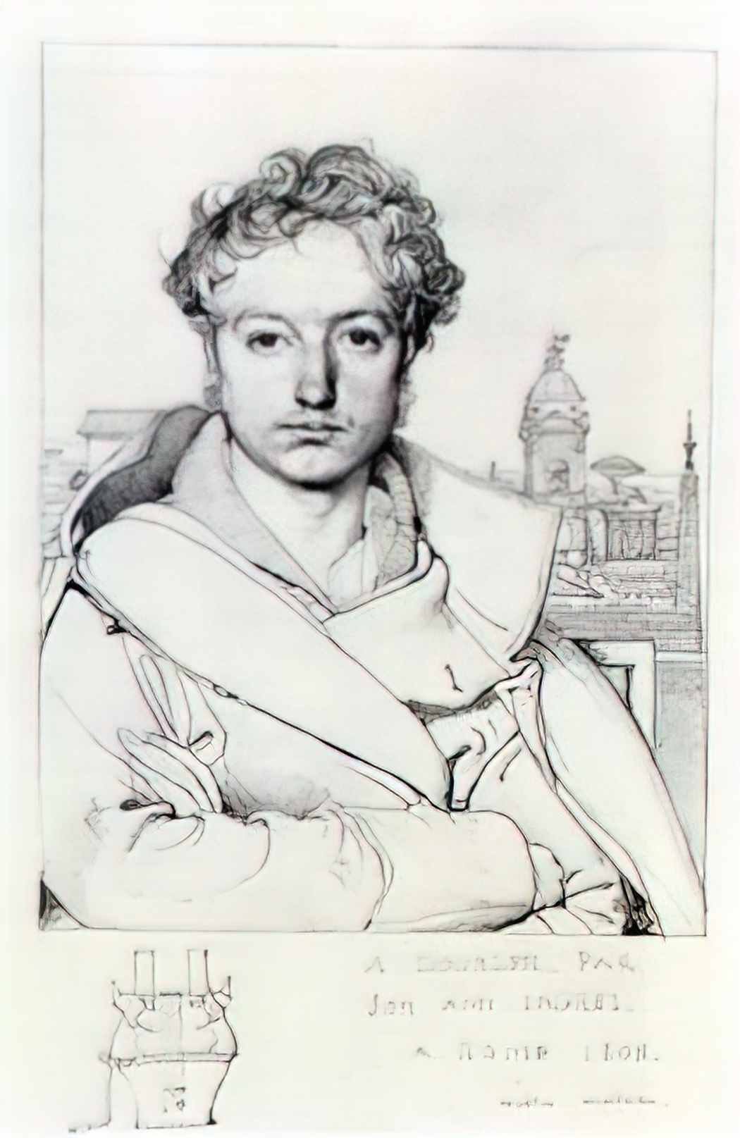 Jean Auguste Dominique Ingres male torso Art A4 Photo Print