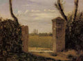 Jean Baptiste Camille Corot Boid Guillaumi Near Rouen A Gate Flanked By Two Posts A4 Photo Print