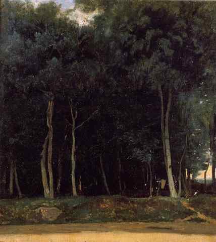 Jean Baptiste Camille Corot Fontainebleau The Bas Breau Road A4 Photo Print