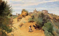 Jean Baptiste Camille Corot Genzano Goatherd And Village A4 Photo Print