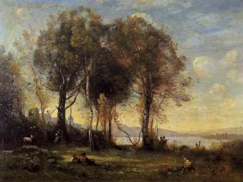Jean Baptiste Camille Corot Goatherds On The Borromean Islands A4 Photo Print