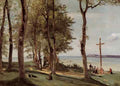 Jean Baptiste Camille Corot Honfleur Calvary On The Cote De Grace A4 Photo Print