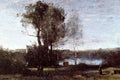 Jean Baptiste Camille Corot Large Sharecropping Farm A4 Photo Print