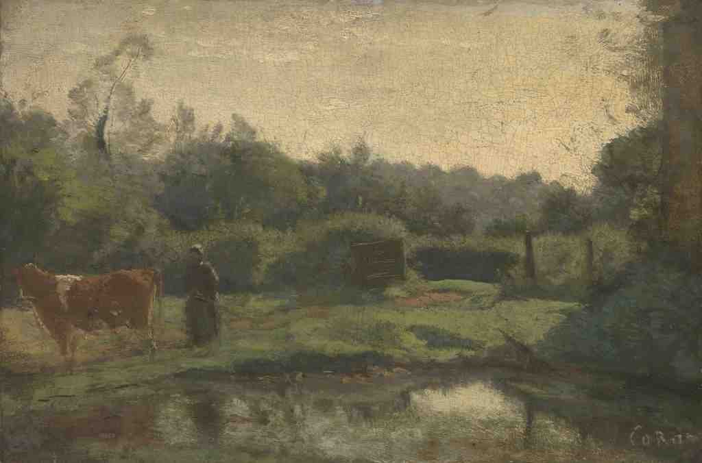 Jean Baptiste Camille Corot Summer Morning A4 Photo Print