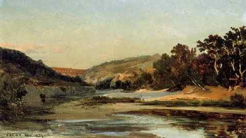 Jean Baptiste Camille Corot The Aqueduct In The Valley A4 Photo Print