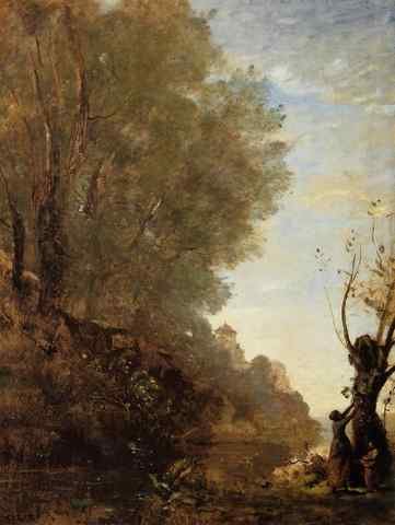 Jean Baptiste Camille Corot The Happy Isle A4 Photo Print