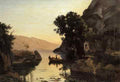 Jean Baptiste Camille Corot View At Riva Italian Tyrol A4 Photo Print