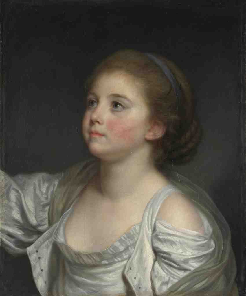 Jean Baptiste Greuze A Girl A4 Photo Print