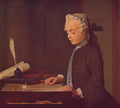 Jean Baptiste Simeon Chardin boy with a top Art A4 Photo Print