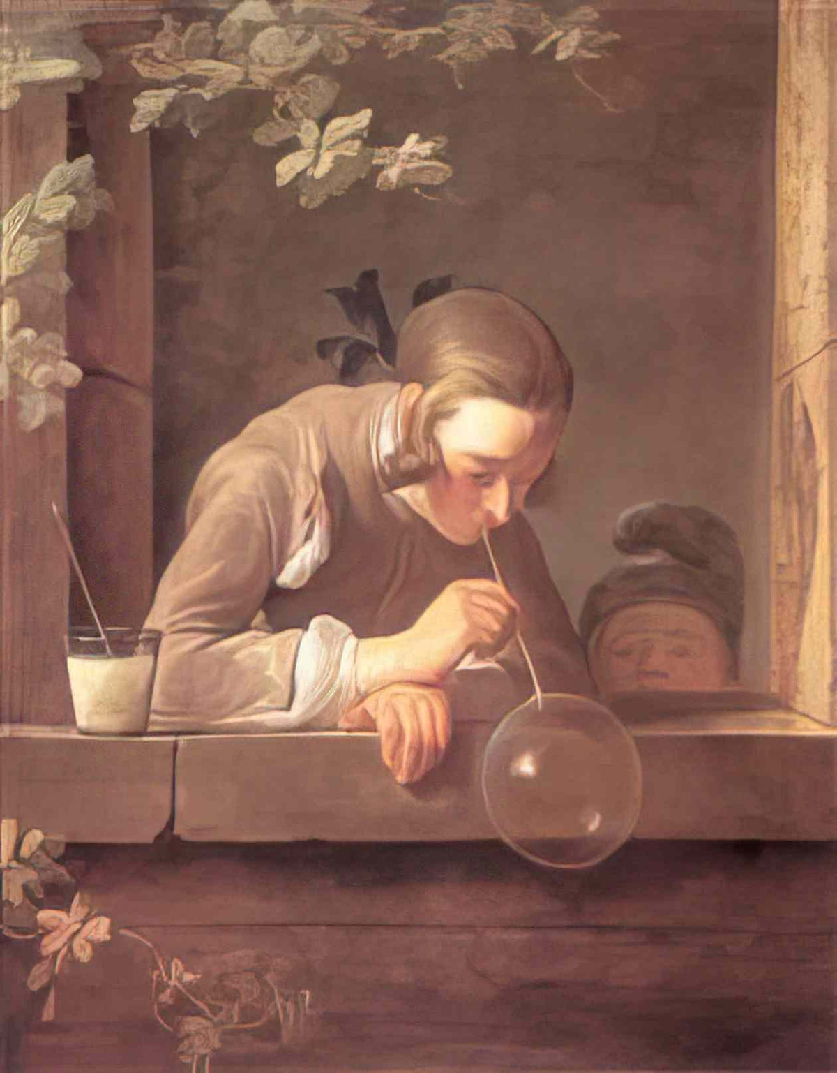 Jean Baptiste Simeon Chardin soap bubbles 1735 Art A4 Photo Print