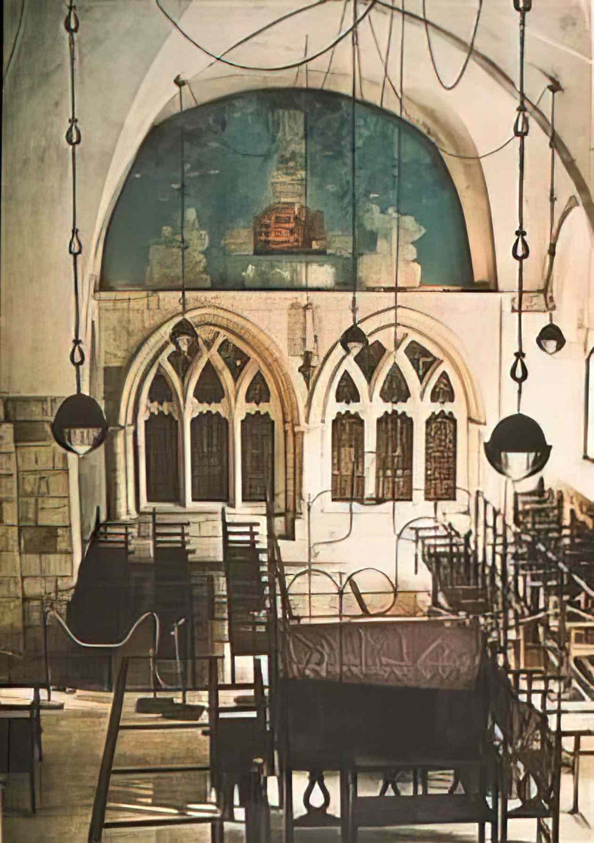 Jean David heavenly jerusalem vault mural in the sephardic synagogue Art A4 Photo Print