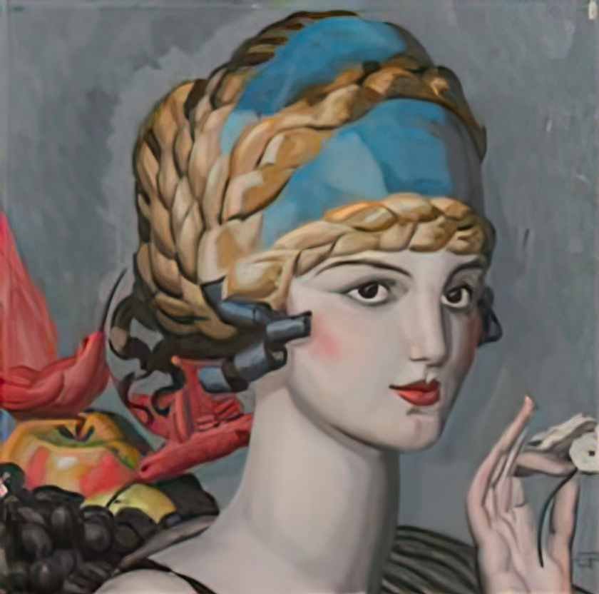 Jean Dupas pomone mlle marguerite grain 1923 Art A4 Photo Print