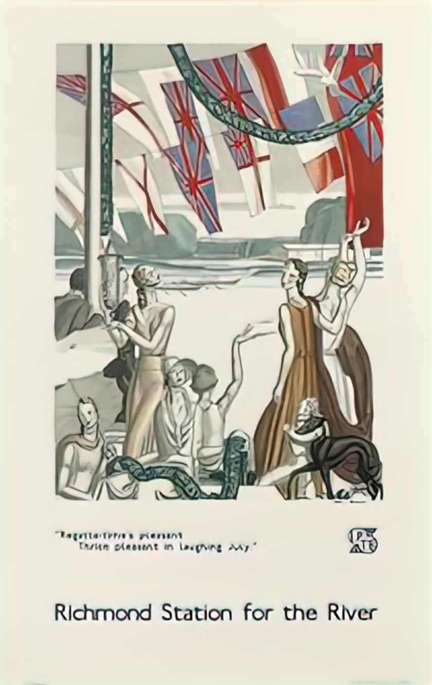 Jean Dupas regatta time s pleasant richmond 1933 Art A4 Photo Print