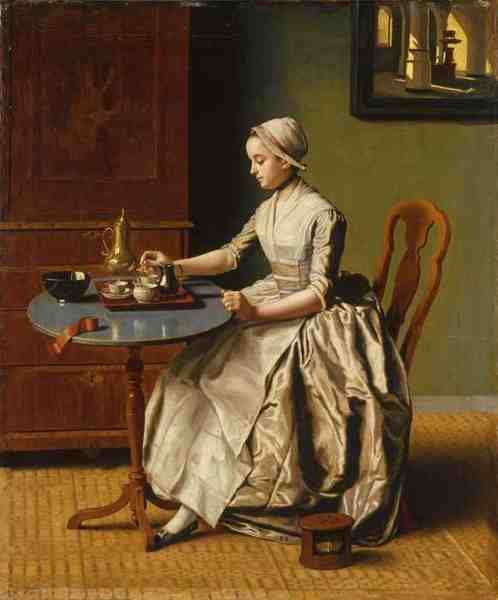 Jean Etienne Liotard A Lady Pouring Chocolate (La Chocolatiere) A4 Photo Print