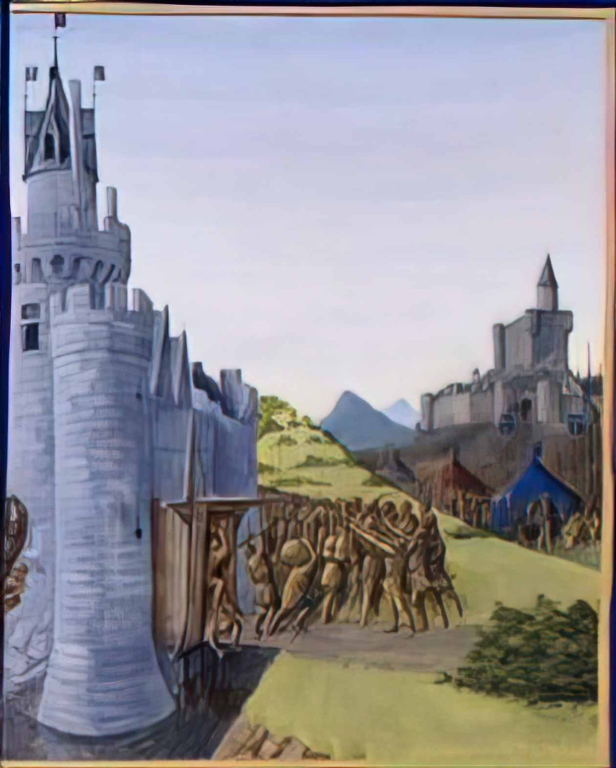 Jean Fouquet guerre entre girard de cazaubon et le comte de foix redd Art A4 Photo Print