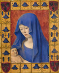 Jean Fouquet mary holding the christ child Art A4 Photo Print