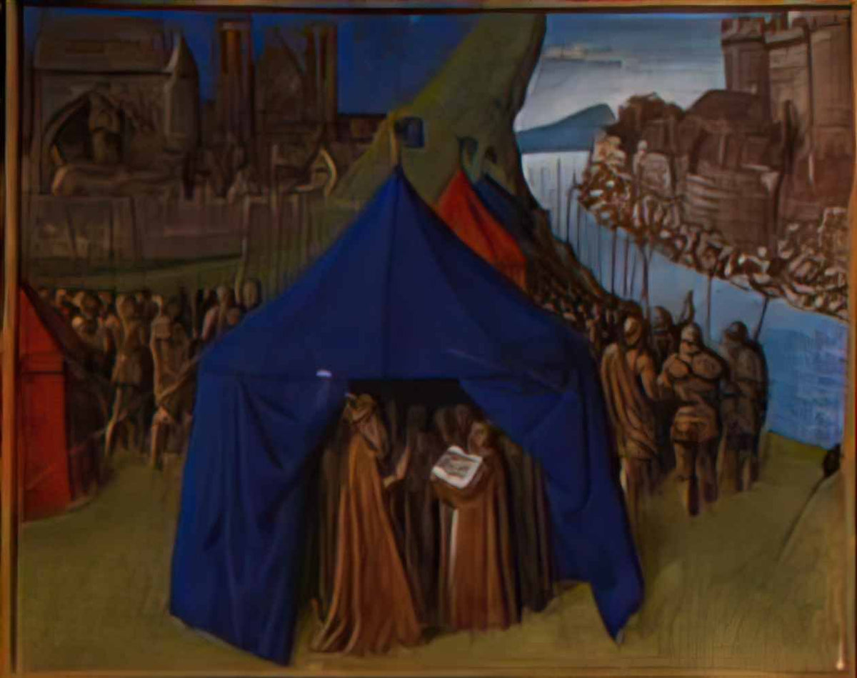 Jean Fouquet st jacques appears to charlemagne 1460 Art A4 Photo Print