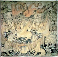 Jean Fouquet tapestry of the winged deers Art A4 Photo Print