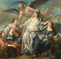Jean Francois Detroy Time unveiling Truth A4 Photo Print