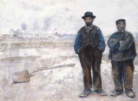 Jean Francois Raffaelli The Two Workmen A4 Photo Print