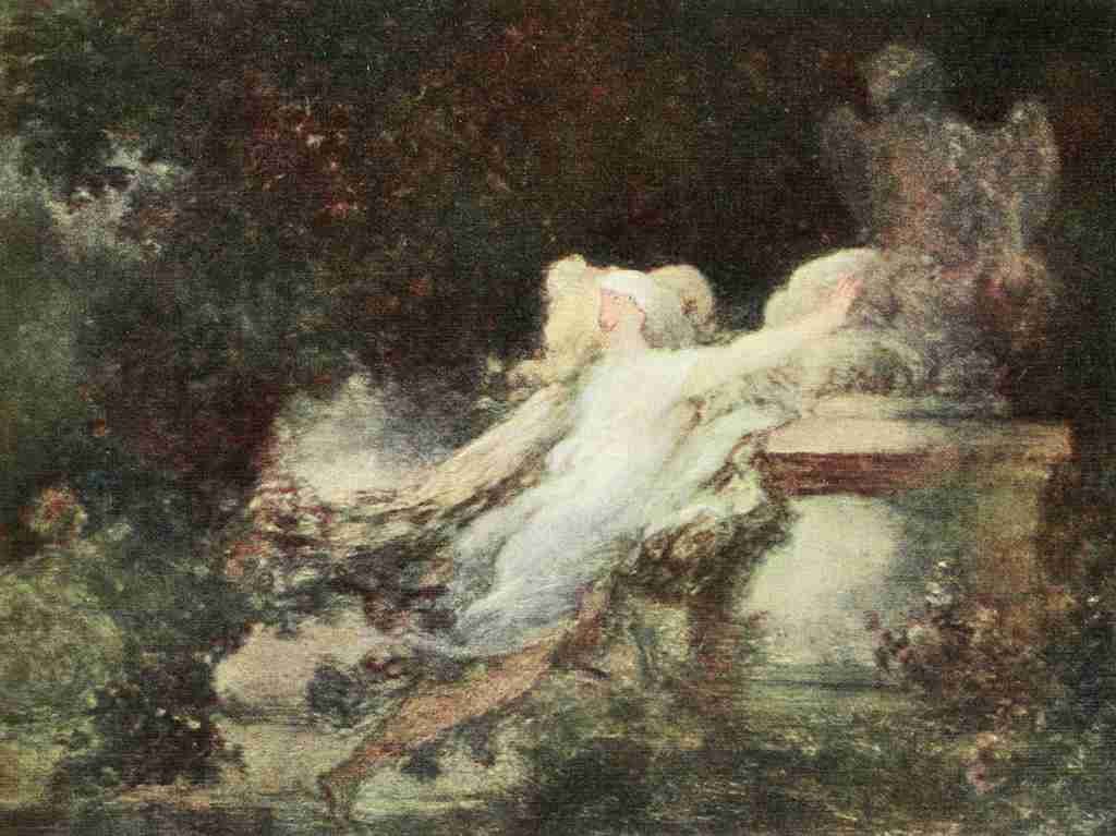 Jean Honore Le Voeu a LAmour 1908 A4 Photo Print