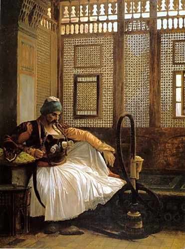 Jean Leon Gerome Arnaut Smoking A4 Photo Print