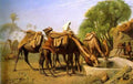 Jean Leon Gerome Camels At The Trough A4 Photo Print