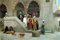 Jean Leon Gerome Leaving The Mosque A4 Photo Print