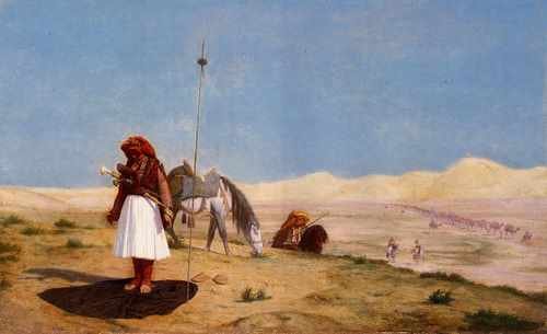 Jean Leon Gerome Prayer In The Desert A4 Photo Print