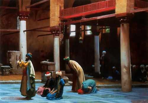 Jean Leon Gerome Prayer In The Mosque A4 Photo Print