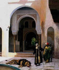 Jean Leon Gerome The Accursed Lion A4 Photo Print